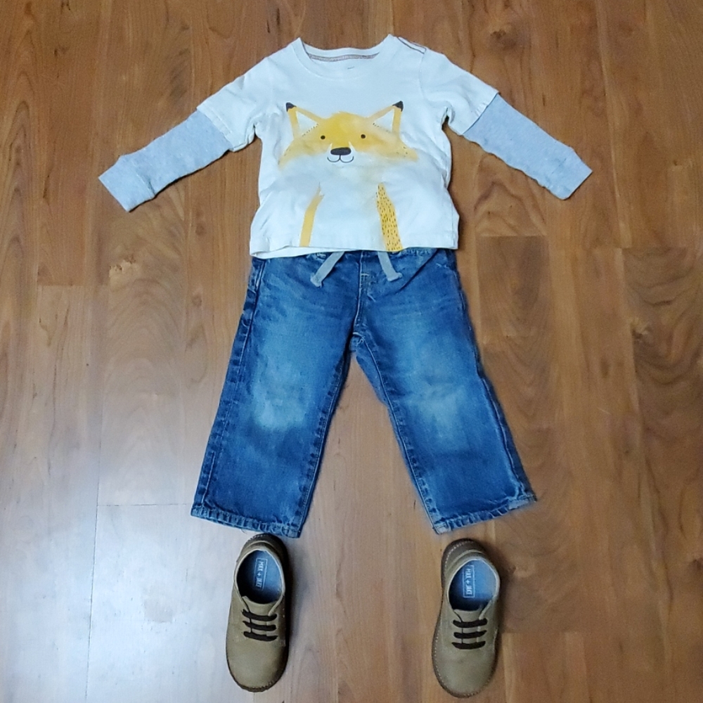 18-24 BOYS OUTFIT & SHOES (8T)